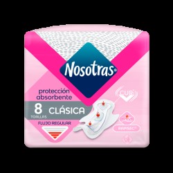 TOALLAS NOSOTRAS X 8UN (NORMAL ROSA)
