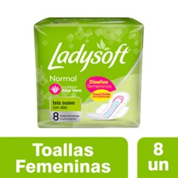 TOALLAS LADYSOFT X 8 UN (CLASICA)