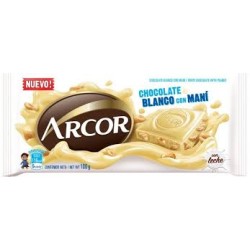 CHOCOLATE BLANCO MANI ARCOR X 80GR